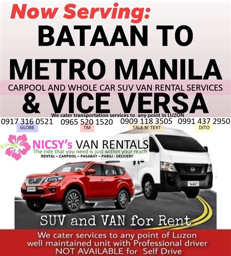 Rental Cars in Pampanga .